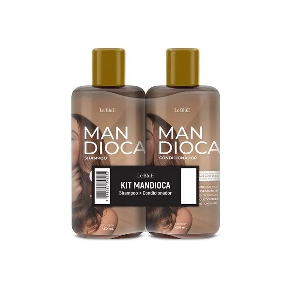 Kit Le Blue Mandioca Shampoo 450ml +Condicionador 450ml