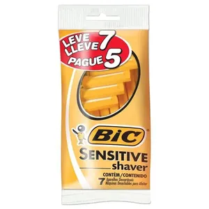 Aparelho de Barbear Bic Sensitive Homem Leve 7 Pague 5 Unidades