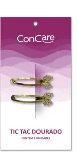 Tic-Tac para Cabelo Concare Strass 2 Unidades