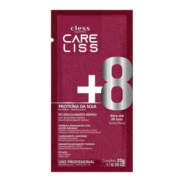 Pó Descolorante Cless Care Liss Proteínas de Soja 20g
