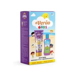Kit Protetor Solar Summer Vita Kids FPS60 Frasco 120ml + Repelente ON Kids Loção Frasco 120ml