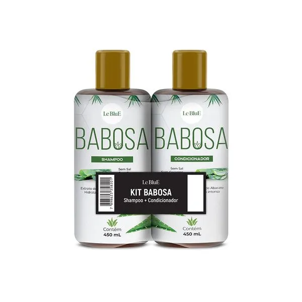 Kit Le Blue Babosa Shampoo 450ml +Condicionador 450ml