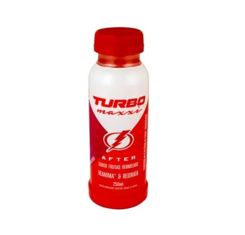 Energético Turbo Maxxi Frutas Vermelhas Garrafa 250ml