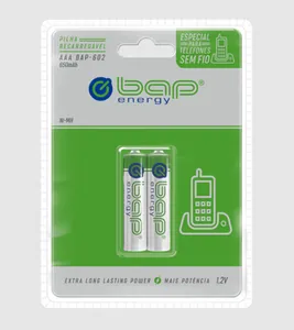 Pilha Bap Energy Recarregavel AAA 2 Unidades