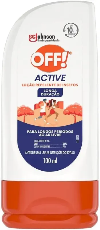 Repelente Off Active Loção Frasco 100ml Repelent Off Active Loção Frasco 100ml