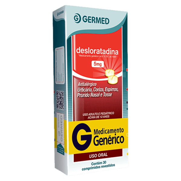 Desloratadina 5mg 30 Comprimidos Revestidos - Germed