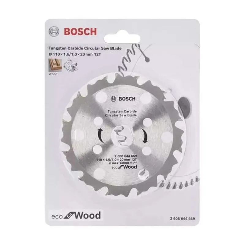 Disco Serra Circular Coolteq 110X20MM 12 Dentes BOSCH