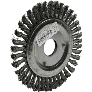 Escova circular de aço trançado 115 mm x 5 mm furo 22 mm 13234 - WEILER