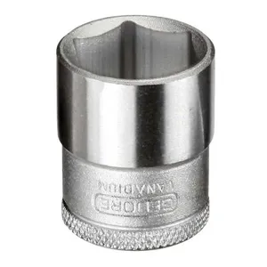 Soquete sextavado encaixe de 3/8" x 9/16" em aço cromo vanádio - GEDORE