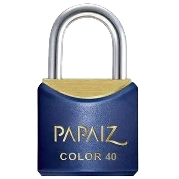 Cadeado Latão 40mm azul CR - Papaiz