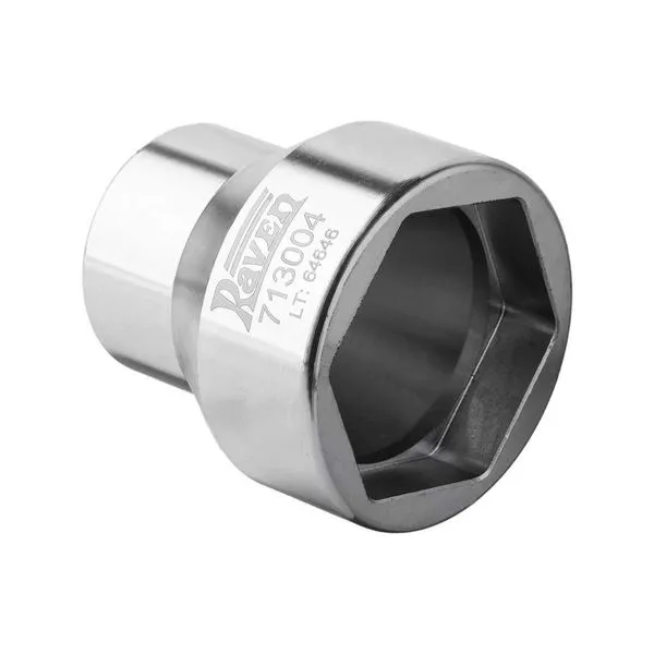 Chave Soquete Sextavado 60mm Enc. 3/4" para Calota do Cubo Dianteiro de Caminhões Pesados 713004 Raven