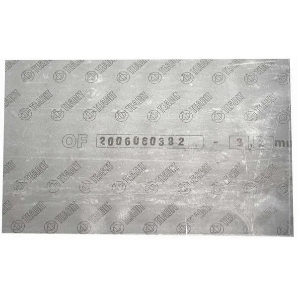 Papelão hidráulico preto grafitado 3,2 mm - 1/8" NA 1100 P G - TEADIT