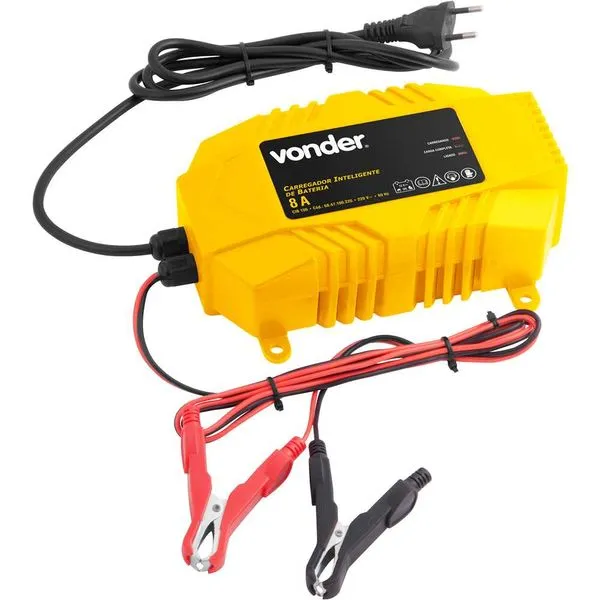 Carregador Inteligente de Bateria 12V CIB100 - Vonder Carregador Inteligente de Bateria 12V CIB100 220V - VONDER