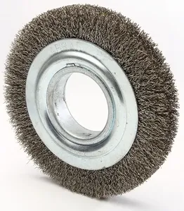 Escova circular aço ondulado 150 x 19 mm furo 13 mm - DIAMETRO