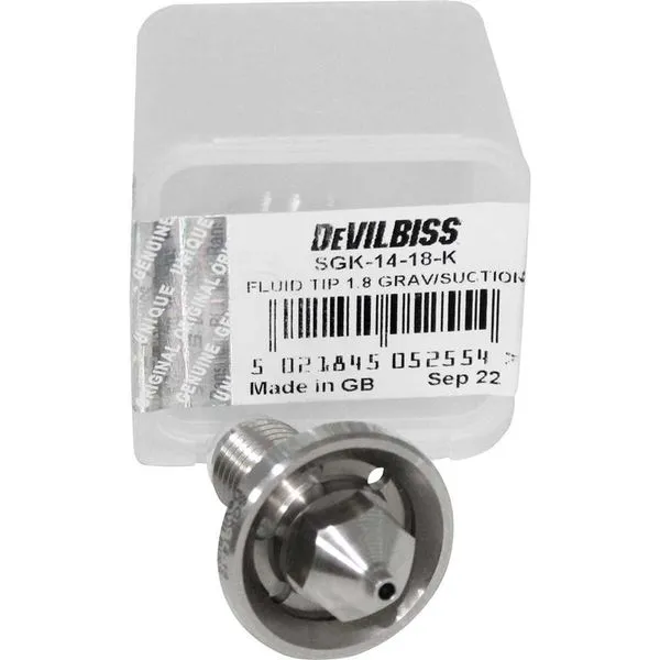 Bico de fluído para pistola de pintura FLG e SGK 1,8 mm DEVILBISS