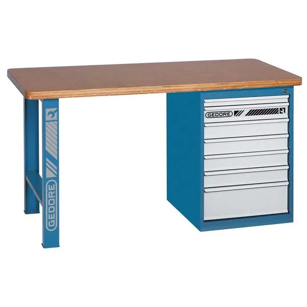 Bancada Modular com Módulo e 7 Gavetas 1500x700x840cm - Gedore