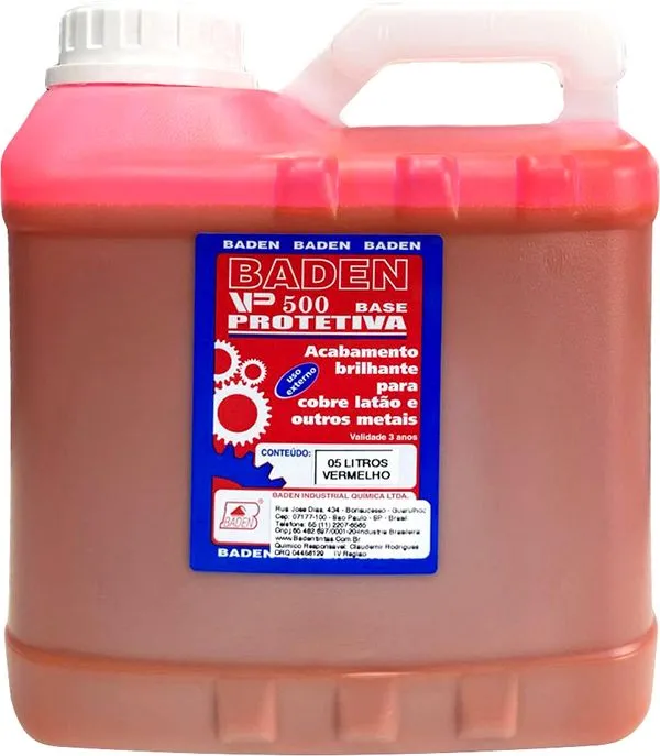 VERNIZ PROTETOR VP500 5,0L VERMELHO EXTERNO C2-13-02 BADEN