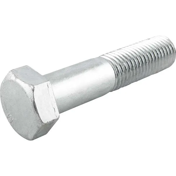 Parafuso sextavado zincado 7/8" x 5" UNC rosca parcial 10 peças - VONDER