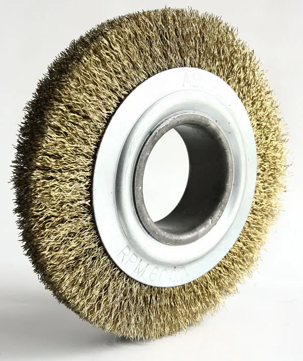 Escova Circular Latonada 150x13mm Fio 0,40mm 6000Rpm - Abrasfer