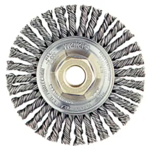 Escova Circular de Aço Trançado 100x12mm Fio 0,50mm 20000RPM 13120 - Weiler