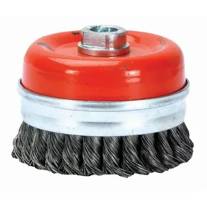 Escova copo em aço trançado 127 mm M14 fio 0,5 mm 8.500 rpm 13G502 - WALTER