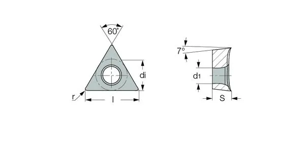 Pastilha Suporte TCGT110204AS 5540023 - Iscar
