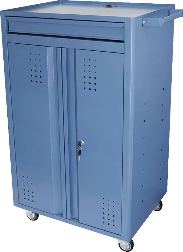 Rack para computador 66cmx52cmx110cm 1 gaveta e 1 prateleira fixa NR-2 NOCRAM