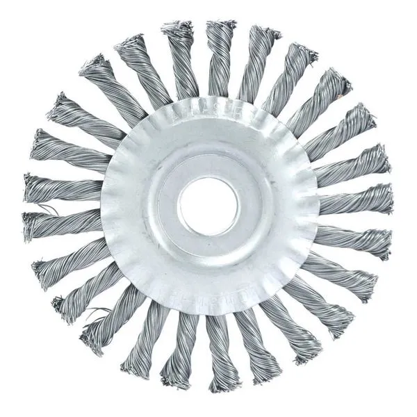 Escova Circular Aço Trançado 150x13mm F22 Fio 0,5mm 900rpm - Abrasfer