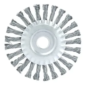 Escova Circular Aço Trançado 150x13mm F22 Fio 0,5mm 900rpm - Abrasfer