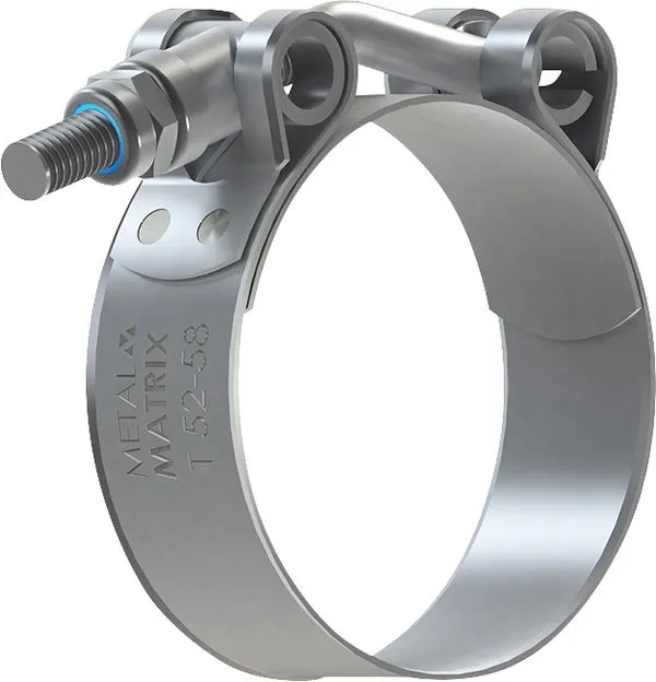 Abraçadeira tipo tucho lisa 40mm a 46mm fita 20mm com 10 peças METALMATRIX