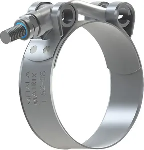Abraçadeira tipo tucho lisa 36mm a 42mm fita 20mm com 10 peças METALMATRIX