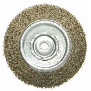 Escova circular aço ondulada 100x19 mm furo 13 mm fio 0,40 mm - DIÂMETRO