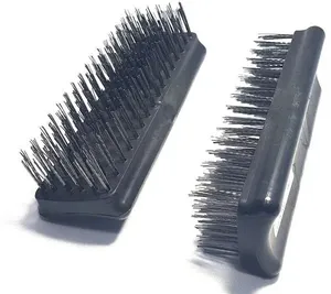 Escova Manual de Aço 16x6mm com Fio 0,5mm sem Cabo Base Plástica Uso Geral 1780 - Abrasfer