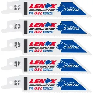 Lâmina para serra sabre 100mm 14 dentes com 5 peças LENOX
