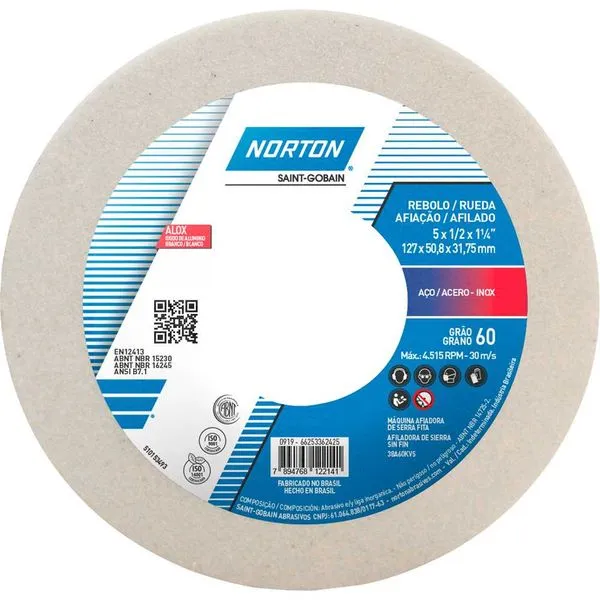 Rebolo Copo Reto 127,0x50,8x31,8 38A60KVS - Norton