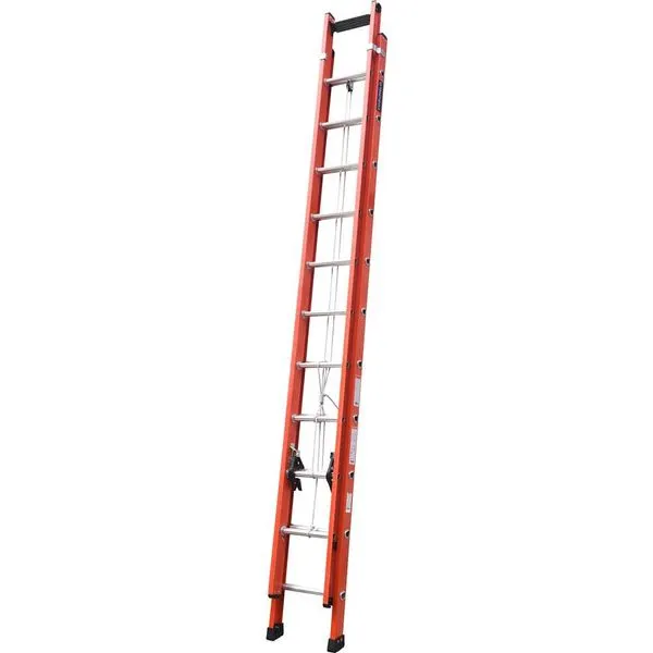 Escada Extensível Vazada Fibra Vidro 3,63x6m 19 Degraus EFV-19 - Cogumelo