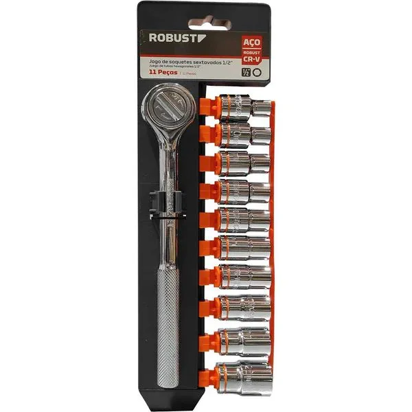 Jogo de soquete sextavado 1/2" 060.231 - ROBUST