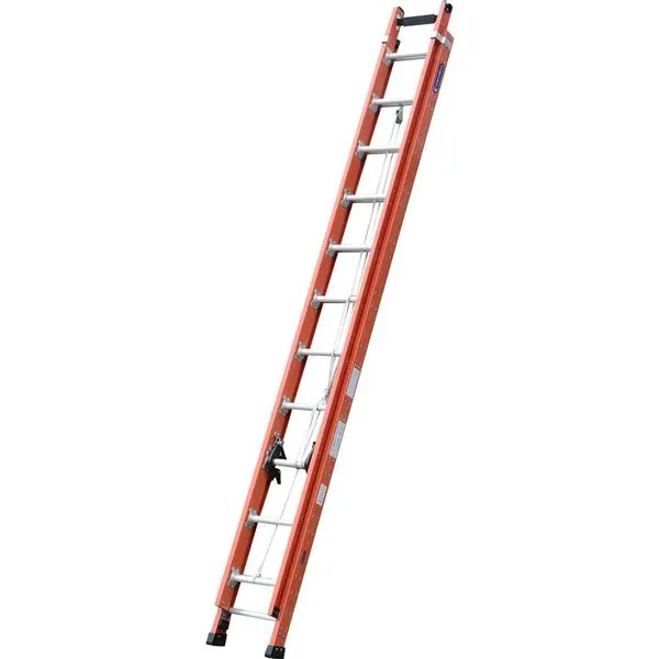 Escada Extensível Fibra Vidro 3,65x6,05m Rebitada 19 Degraus - Cogumelo