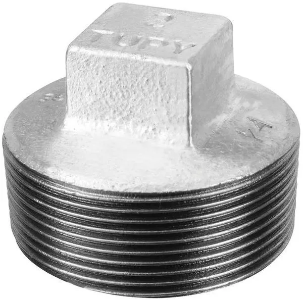 Bujão de ferro galvanizado 2" BSP classe 150 120261033 - TUPY