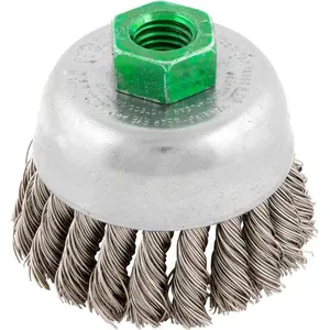 Escova copo 70mm M14 Aço inox - Weiler
