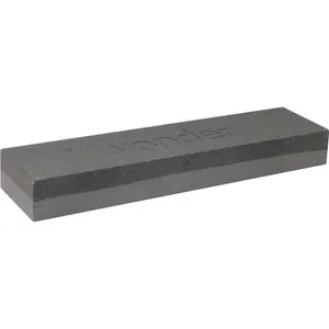 Pedra para afiar dupla face 8" retangular em blister - VONDER