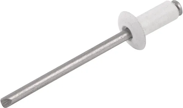 Rebite repuxo de alumínio 4,0 mm x 16,0 mm branco 1.000 peças - VONDER