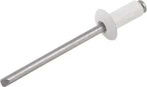 Rebite repuxo de alumínio 4,0 mm x 16,0 mm branco 1.000 peças - VONDER