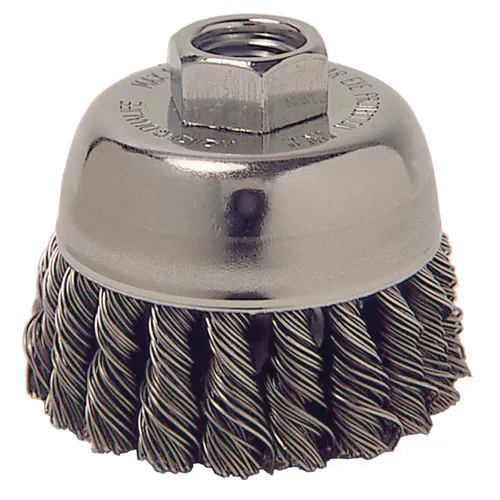Escova Circular de Inox Trançado 115x12mm Fio 0,50mm 12500RPM 37324 - Weiler