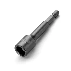 Ponteira Soquete 10x75mm Sextavada 1/4" com Ima - IFLA