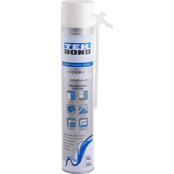 Espuma Poliuretano 750Ml/740G - Tekbond