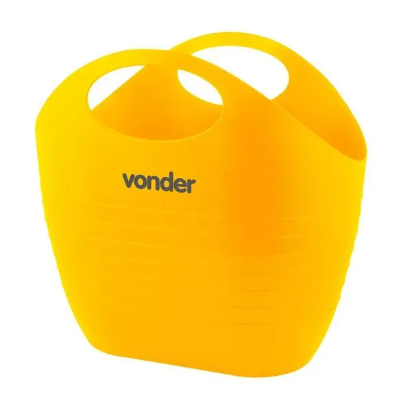 Bolsa Plástica Multiuso Amarela 8,5 Litros 32x24x30cm - VONDER