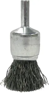 Escova pincel aço ondulado inox 19 mm haste 1/4" F.0,15 mm - WEILER