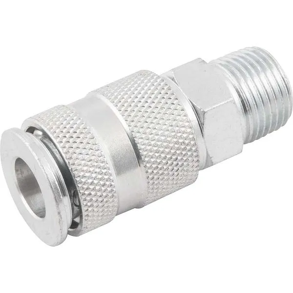 Engate rápido 1/4"rosca macho 3/8" NPT com esferas VONDER