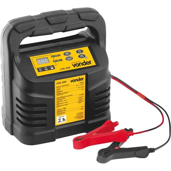 Carregador Inteligente de Bateria 12V CIB 200 - VONDER Carregador Inteligente de Bateria 12V CIB 200 127V - VONDER
